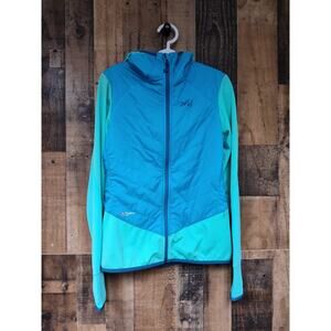 🔥 Millet Women’s Expedition Mid Layer Hoodie – Polartec Alpha – Blue/Green S